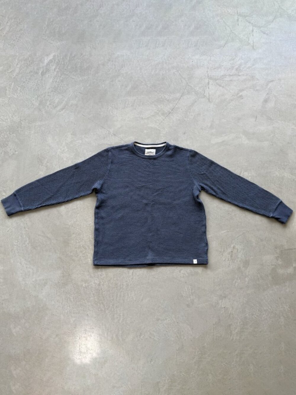 Upwest Cozy Up Waffle Crewneck Tee – India Ink – Men's M